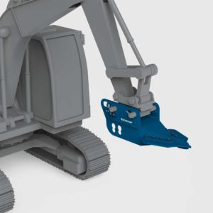 excavator pile scraper attachment