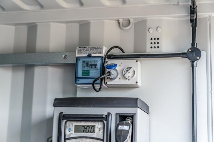 solar powered fuel storage
