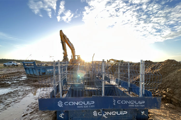Shoring boxes, sunrise, conquip, CITB, Norfolk