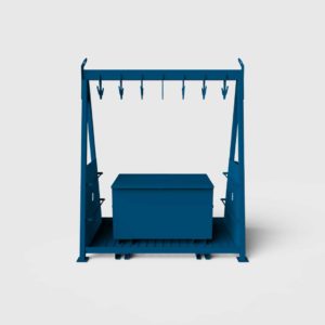 chain storage rack with toolbox