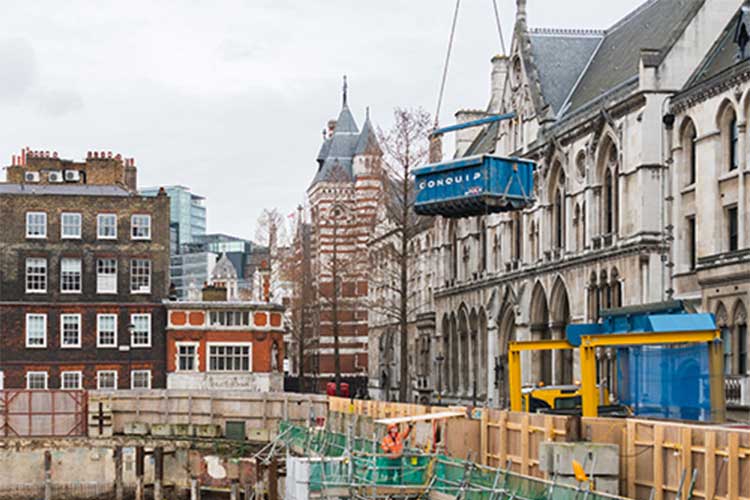 bulkx withfree standing gantry configuration used on Carey Street project